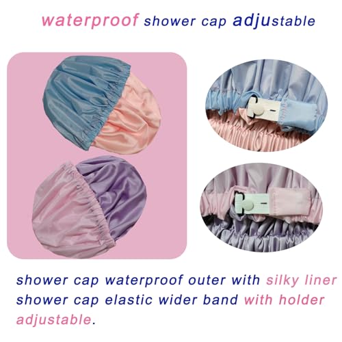 Bonnet de douche Genergy en satin imperméable et réversible pour protéger vos cheveux - 3