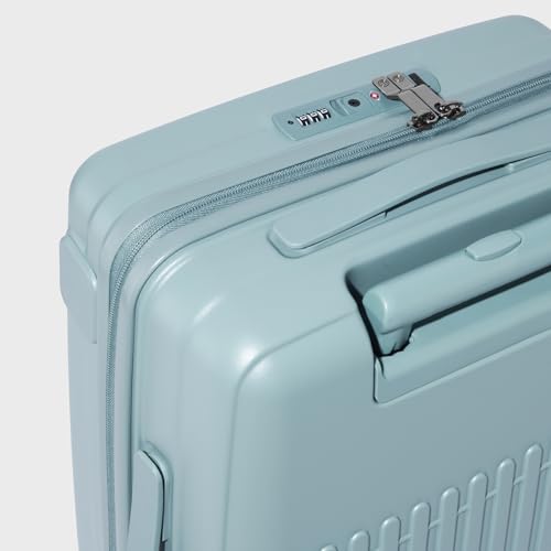 Image of CARLTON Yorkshire Hl | Cabin Trolley Bag, 56 Cm Small Hardsided Luggage | 8 Wheels, TSA Lock | Polyester | Premium Suitcase for Travel | 5 Year International Warranty | Light Green