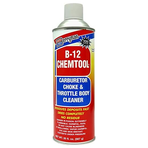 Berryman B-12 Chemtool Carburetor, Choke & Throttle Body Cleaner with Extension Tube [VOC Compliant In All 50 States], 20-ounce aerosol, 0120C
