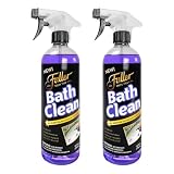 Fuller Brush Bath Clean – 24 oz Bathroom Cleaner Bottle with Spray– Dissolves Soap Scum, Hard Water Stains & Mineral Build-Up – For Sinks, Showers & Tubs – Pack of 2