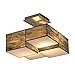 ELK Lighting 72071-2 Cubist Collection 2 Light Semi Flush Mount, 11 x 13 x 13", Brushed Nickel