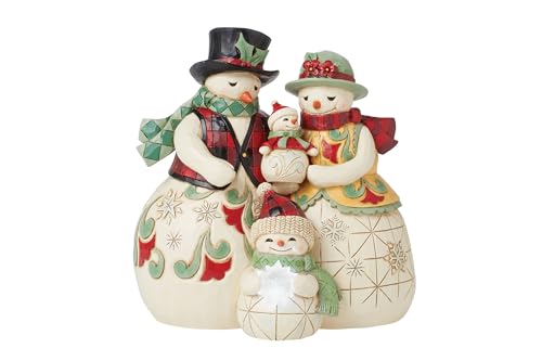 Figurine de neige Jim Shore Heartwood Creek en résine sculptée de 14 cm - 2