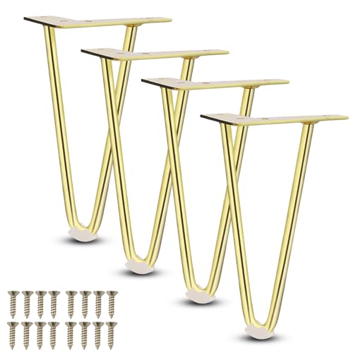Piernas de soporte para sofá de metal resistente que facilitan la limpieza baja 2