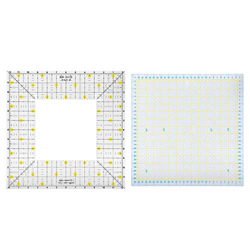Shipenophy Fine 2pcs Quilting Ruler Seam Craft Couture Mesure Peinture Cover