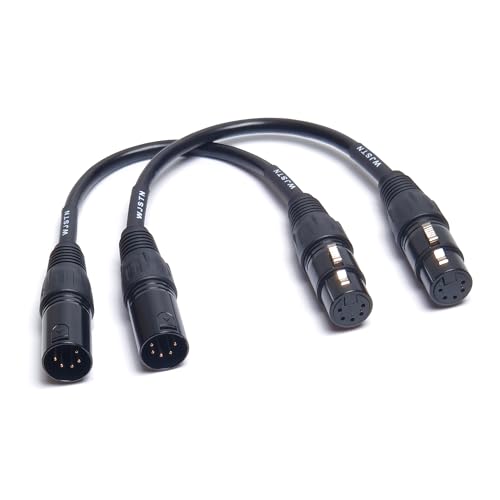 Câble XLR 5 broches court de 15 cm pour éliminer les nœuds de câbles DMX