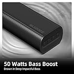 Sound Bars for TV 16-inch, Cinematic TV Sound Bar with Impactful Bass, Bluetooth Soundbar for TV with Remote Control, Wall Mountable TV Speakers Sound Bar Work with Traditional or Smart TV - Image 2