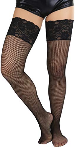 Image of ToBeInStyle Women's Thigh Highs With Smooth Silicone Lace