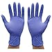 Produktbild PPangUDing Handschuhen, 100 Stück Einweghandschuhe puderfrei Arbeitshandschuhe latexfrei Einmalhandschuhe Komfortable Einweg Untersuchungshandschuhe Nitrilhandschuhe (S, Blau)