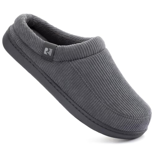 Image of RockDove Men's Ribco Corduroy Slip-On House Slipper