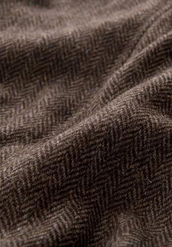 Men's Classic Tweed Blend Blazer 2-Button Slim Fit Casual Herringbone Sports Jacket4