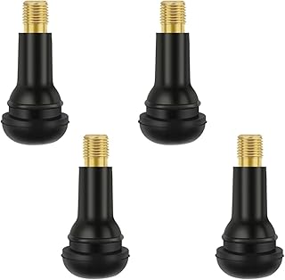 4PCS TR413/TR414 Snap-in Valve Stems for Tubeless Valve(0.453"/11.5mm Rim Holes) Extension Tubeless Valve Stems Fit Car,Trucks,Trailers,ATVs and Motorcycles (TR413/4pcs)