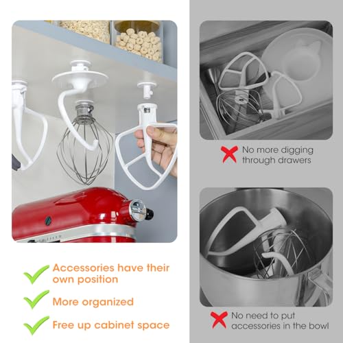 Aieve 4 Pack Stand Mixer Attachment Holders Compatible With Kitchenaid Mixer Accessories thumb #1