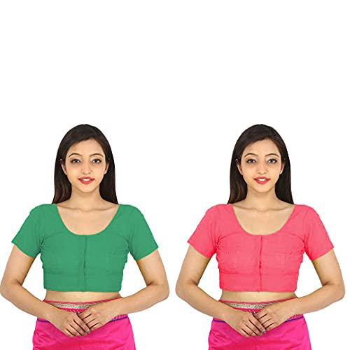Image of Namita Women's Rubia Cotton Solid Half Sleeve Blouse