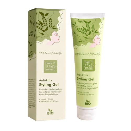 Thats me organic Anti-Frizz Styling Gel “Fritz” für Frauen & Männer – veganes Haargel & Lockengel mit Aloe Vera –...