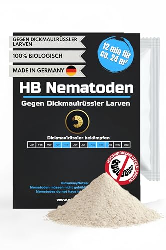 Nematoden 12 mio für 24 m gegen Dickmaulrüssler Larven biologische Schädlingsbekämpfung bei Larven und Engerlingen schädlicher Käfer
