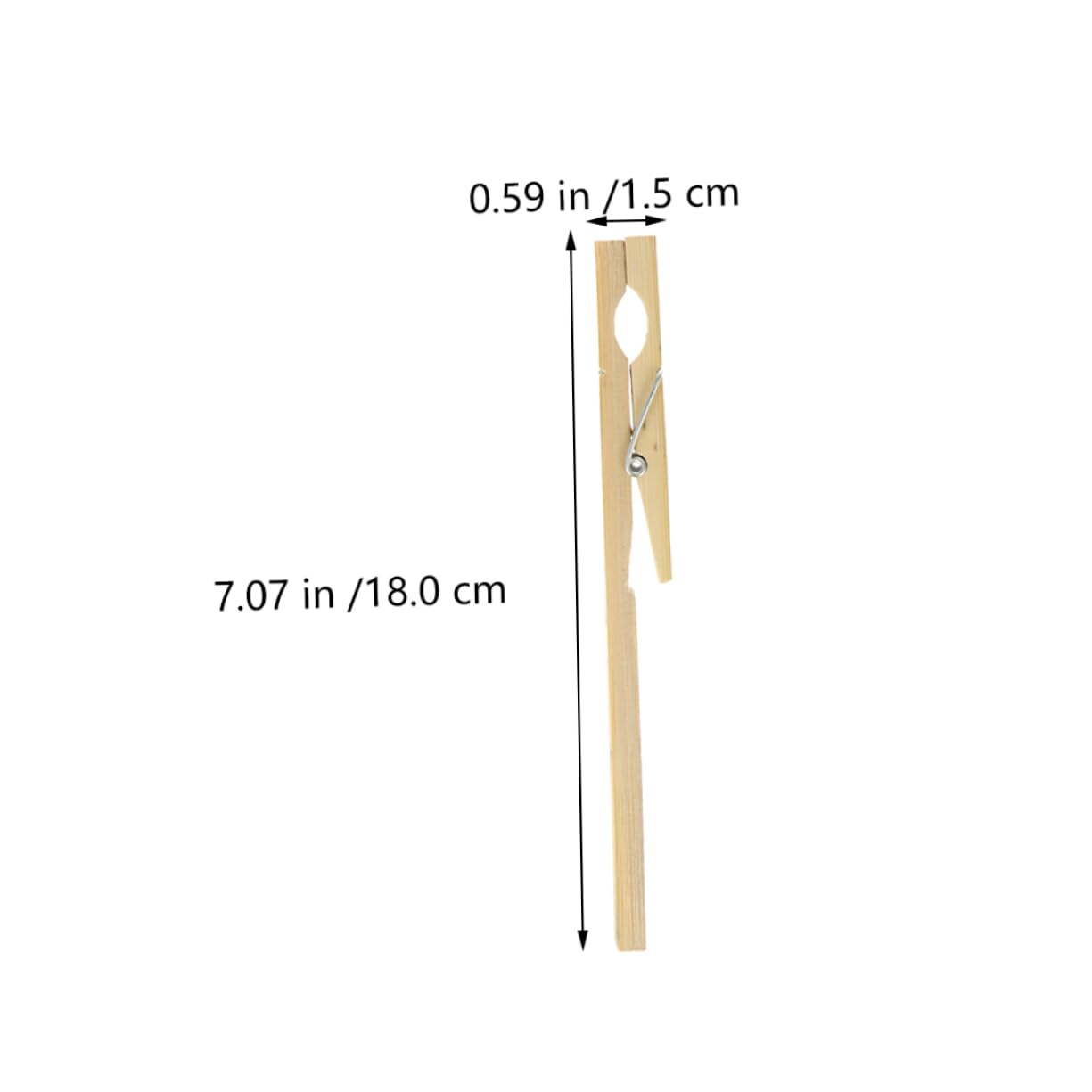 ULTECHNOVO Pince pour Tube à Essai en Bambou Naturel, Résistant la Chaleur Longue Poignée, Lot de 20 Pièces pour Laboratoire et École