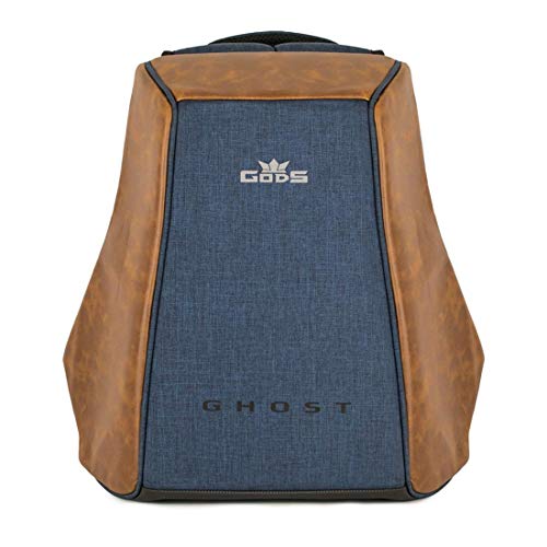 Gods GHOST 25 ltr Anti Theft 15.6 inch Laptop Tech Backpack for Men, Women, Boys, Girls | Premium bags for Gift | Bike Riding Bag for College, Travel, Office, Flight luggage |blue ghost| Black