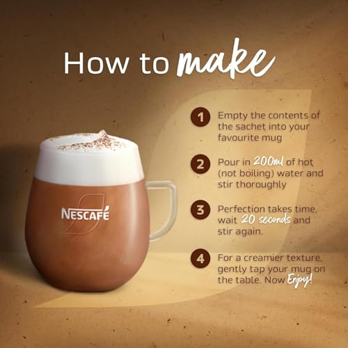 NESCAFÉ Cappuccino Unsweetened Taste Instant Coffee 1kg Tin, Packaging may vary