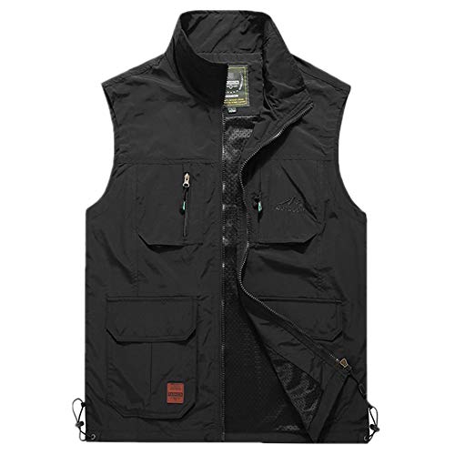 防紫外線 アウトドア ベスト 薄手 春 夏 サマーベスト カメラマンベスト 速乾 通気 ノースリーブ フィッシングベスト ワークベスト 釣りベスト ジャケット 上着 トップス 耐磨耗性 釣り 登山 旅行 ジレ チョッキ メンズベスト
