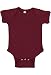 Rabbit Skins Baby Soft Short-Sleeve Bodysuit (4400) Maroon, 12M