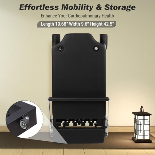 Foldable Pilates Equipment for Home Workouts,Pilates Reformer Machine for Home Gym,Pilates Exercise Equipment with Jump Board,Color Cords Set of 2