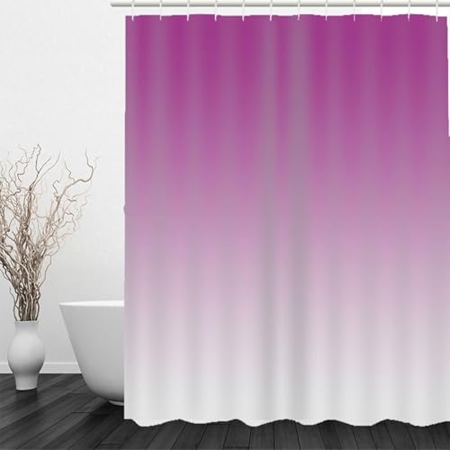 Rideau de douche en polyester fuchsia dégradé de haute qualité - 3