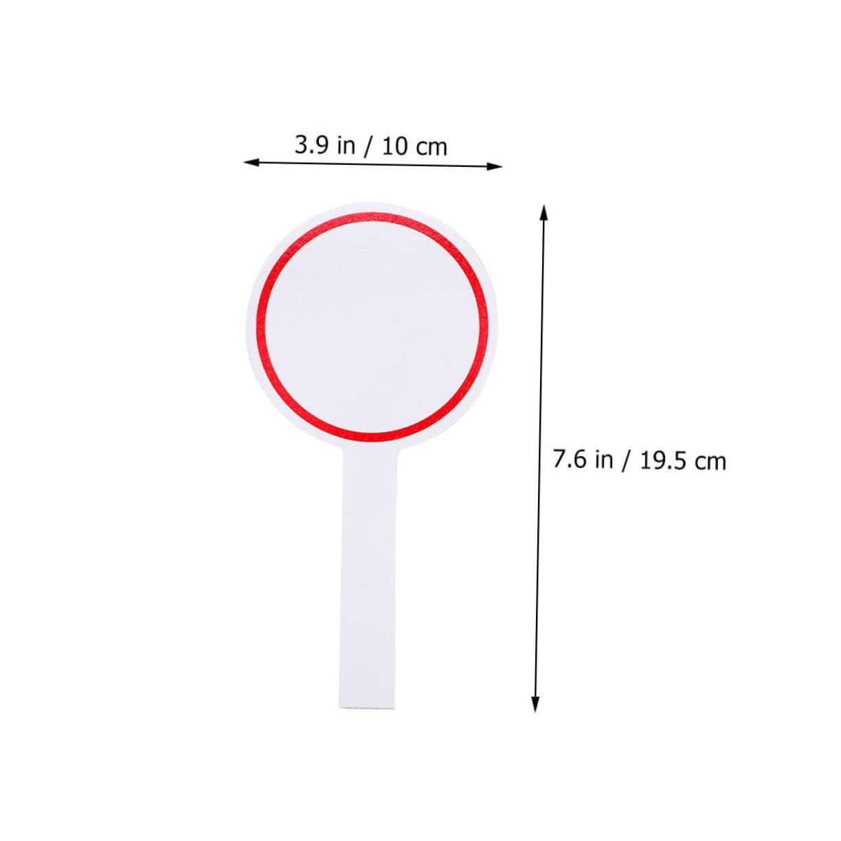 DOITOOL 4Pcs Handheld Dry Erase Scoreboards Writable Voting Paddles for Sports Events and Water Resistant Blank Boards Easy to Clean and Grip for Judges and Competitions