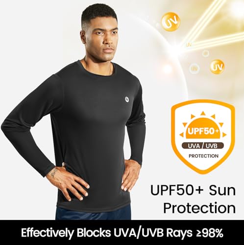 Nepest Mens Athletic Running Dry Fit T-Shirts Workout Gym Short Sleeve Crewneck UPF 50+ UV Sun Protection Active Tee2