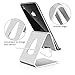 COOLOO Cell Phone Stand,【2 Pack】 Mobile Phone Anti-Skid Holder, Cradle, Dock Compatible Android Smartphone, Phone 13 12 Promax Mini 11 Pro Xs Max Xr X 8 7 6 6s Plus 5s, Accessories Desk - Silver…