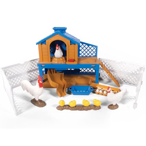 Big Country Toys: Chicken Coop Adventure - 11-Piece Farm Toy Playset, Rooster & Chicken Animal Figurines, Interactive Egg Gathering, Fencing, Kids 3+ - image 1