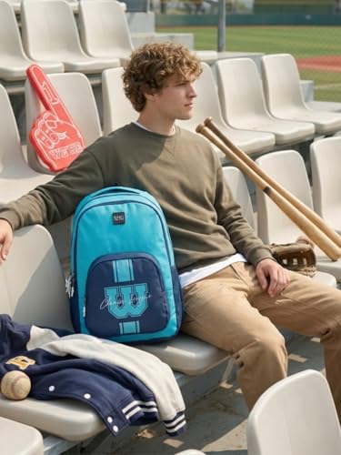 Image of Varsity Fresh Backpack, 25L, 2 Compartments, Front Organizer Pocket, Side Bottle Pocket, EVA Haul Loop, Lightweight School & College Bag