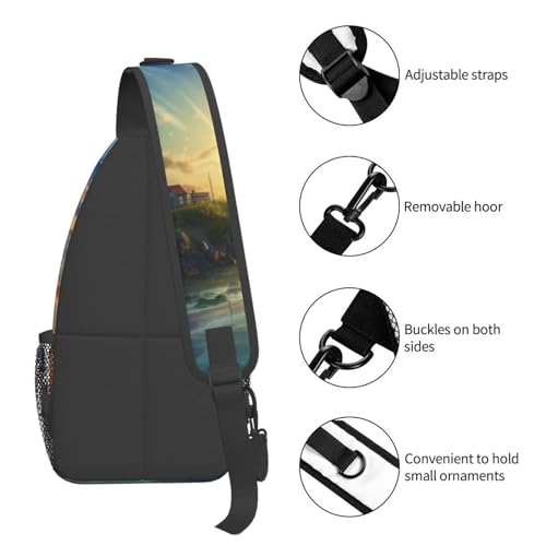 Bolso cruzado de pecho para hombre tipo sling miniatura 5