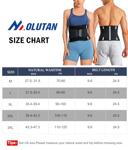 MOLUTAN Men Waist Trainer Trimmer Tummy Control Compression Shapewear Body Shaper Sweat Belt