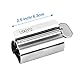 UDQYQ Tubenquetscher Tubenpresse,3-er Pack Zahnpasta Squeezer Edelstahl Sparen Zahnpasta total Squeeze Out leere Rohre, Edelstahl Zahnpasta Sitzhalter mit Standfunktion. (Gloss Finish Silver)
