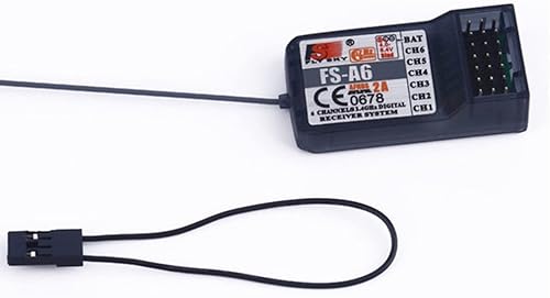 Miniatura 1 de Flysky Receptor FS-A6 2.4G 6CH para RC Transmisor para RC Avión/Planeador/Helicóptero