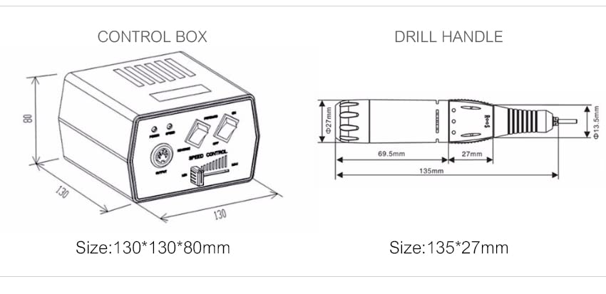 Miniatura 5 de Taladro de uñas profesional, lima de uñas eléctrica, manicura acrílica, pedicura, juego de taladro de molienda de bajo calor, bajo ruido, baja