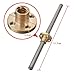 HICTOP Lead Screw 295mm Dia 8mm with Brass Nut for 3D Printer Z Axis (Pack of 2)
