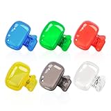 Paquete de 6 fundas protectoras para cepillo de dientes, compatibles con cepillos de dientes manuales y eléctricos, tapas protectoras higiénicas de plástico para el hogar, viajes y gimnasio, verso;