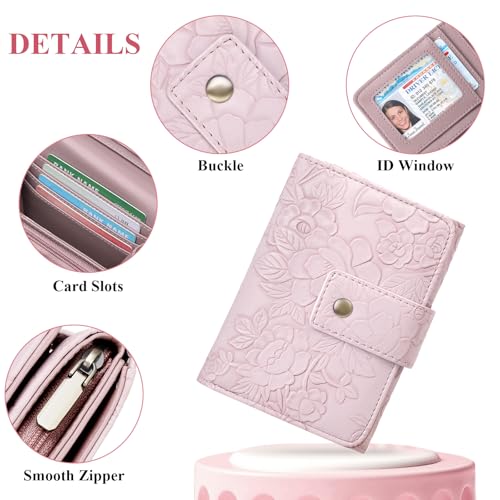 Image of SENDEFN Wallets for Women Trifold Ladies Wallet Credit Card Holder Coin Pocket with ID Window