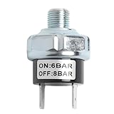 【 Control Automático de Presión 】 El presostato enciende automáticamente el compresor cuando la presión cae por debajo de 6 Bar y lo apaga automáticamente cuando alcanza los 8 Bar. La gestión precisa y eficiente de la presión de aire mantiene un rendimiento óptimo del sistema. Evita daños a los componentes causados por baja o alta presión de aire.