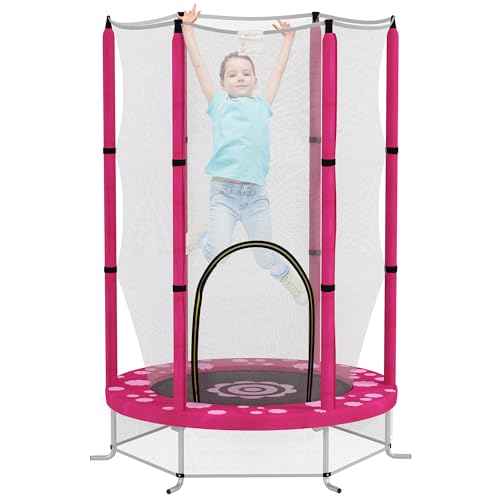 AIYAPLAY 4.6FT Kids Trampoline with Safety Net