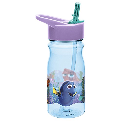 Zak Designs Finding Dory 16 oz. Water Bottle with Straw, Dory