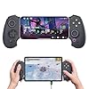 abxylute S9 Full-Size Gaming Phone Controller for iPhone 15/16, iPad Mini 6/7 and Android Phone Tablet, Bluetooth and Type-C Mobile Gamepad with App, for Roblox, Genshin Impact, Call of Duty, Hall Joystick &Trigger, Handheld-Quality Black