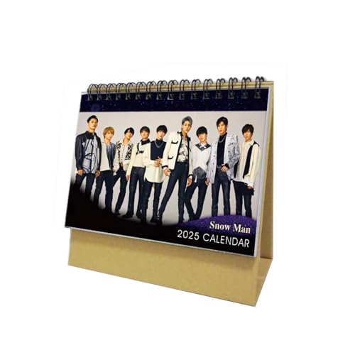 スノーマン 2026年 カレンダー 目黒蓮 岩本照 佐久間 卓上カレンダー 写真集 両面プリント スケジュール 自宅用 装飾 文房具 クラスメート 誕生日 新年 お正月 プレゼント 非公式 (C)のサムネイル