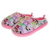Squishmallows Slipper Sandals for Boy Girl Closed Toe Warm Scuff Slippers Soft Aline Clog House Shoes- Multi Character (size 4-5 Big Kid)