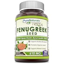 Pure Naturals Fenugreek Seed 610 Mg, 180 Capsules
