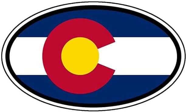 Vista 5 de STICKY DUDE Vinilo adhesivo sólido impermeable de 5 pulgadas de Colorado USA State Yeti Cup Cooler Box Decal Car Laptop Wall Window Bumper