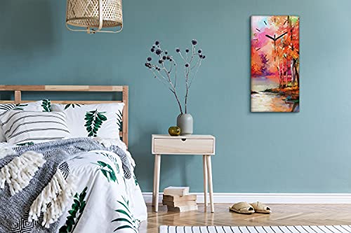 Horloge sur toile déco salon pour une ambiance automne - 5
