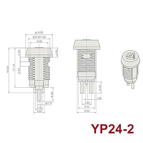 Serrure de commutateur de clé de voiture moto noir YP2403 barillet - 8