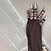 XGOPTS Halloween Long Werewolf Gloves Animal Furry Wolf Claw Hands Scary Hairy Beast Devil Gloves for Cosplay Halloween Props